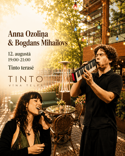 Tinto trešdienas koncerts 12. augustā!