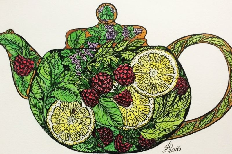 Чайник декоративный рисунок