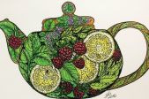 Meistarklase “ Aromātiska tēja. Grafika ar spalvu un tušu”