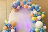 Balloon decoration for celebrations and weddings